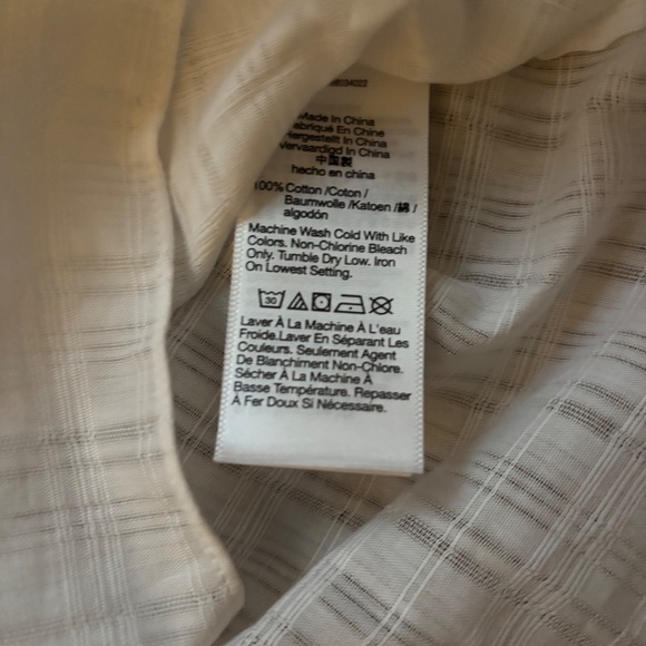 NWOT Madewell ruffle puff sleeve peplum top - Picture 4 of 4